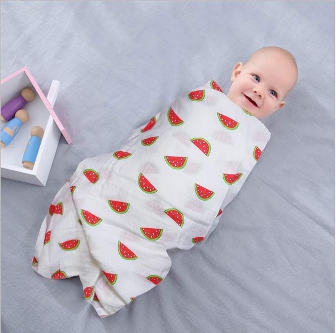 100% Muslin Swaddle Blankets,Baby Swaddling Blankets for New Born, Baby Receiving Blankets Unisex, Soft, Warm and Cosy Blankets Pack of 4, Size 47 x 47 inches,Gift for Mom Night Sky Reverie