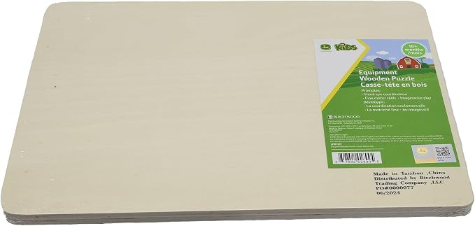 John Deere Wooden Equipment Puzzle - LP87307