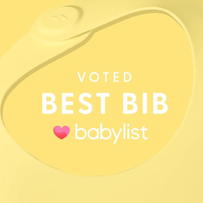 Magnetic Silicone Baby Bib ??Waterproof, Dishwasher Safe, BPA Free Food-Grade, Feeding Bib for Infants and Toddlers