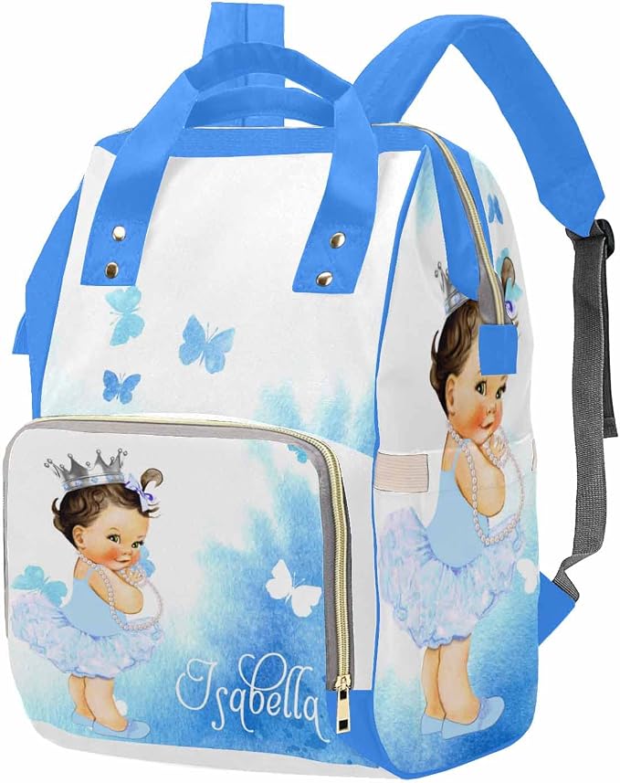 M YESCUSTOM Personalized Name Diaper Bag for Women Custom Nursing Baby Backpack for Shower Gift Customized Gift for Mothers Day