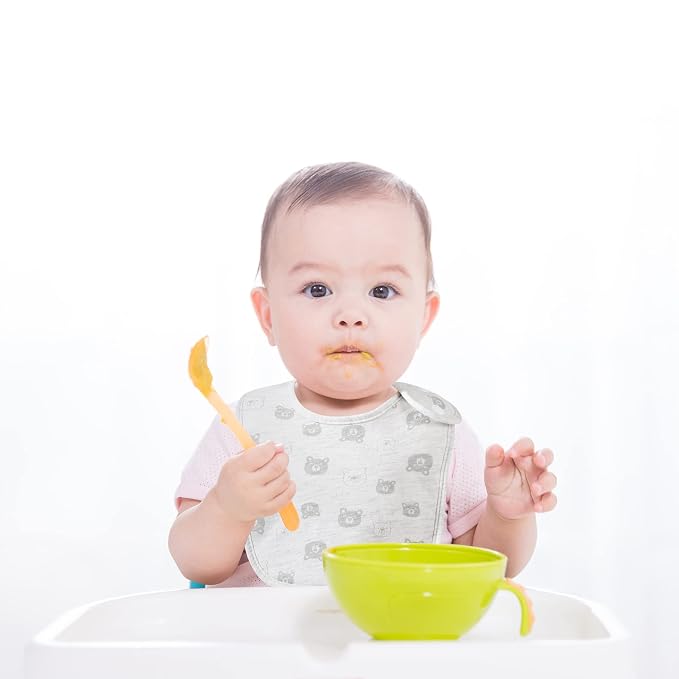 7 Pack Baby Cotton Absorbent Bibs for Drooling Teething