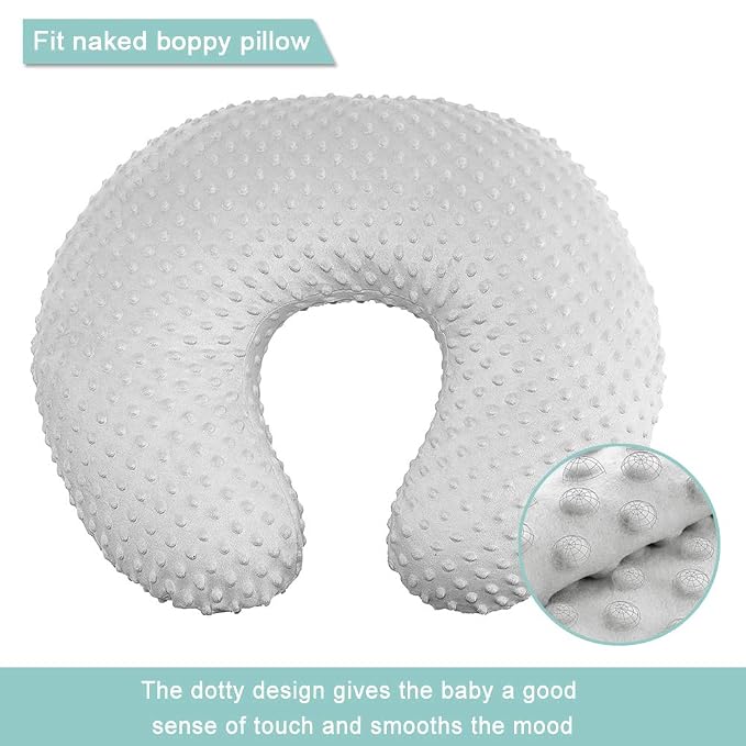 Owlowla Minky Nursing Pillow Cover, Breastfeeding Pillow Slipcover Fits Nursing Pillow for Baby Boy Girl(Floral)
