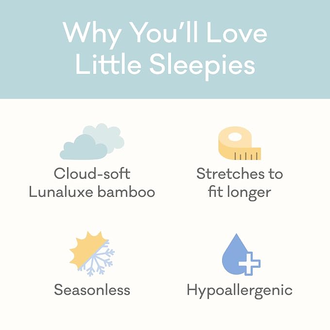 Little Sleepies Swaddle & Headband Bow Set, Viscose from Bamboo Baby Swaddles, Newborn Baby Girl Clothes (Sweet Pea)