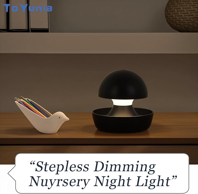 Nursery Night Light for Kids Girls Portable Night Light for Kids,1 Pack,3000K Black