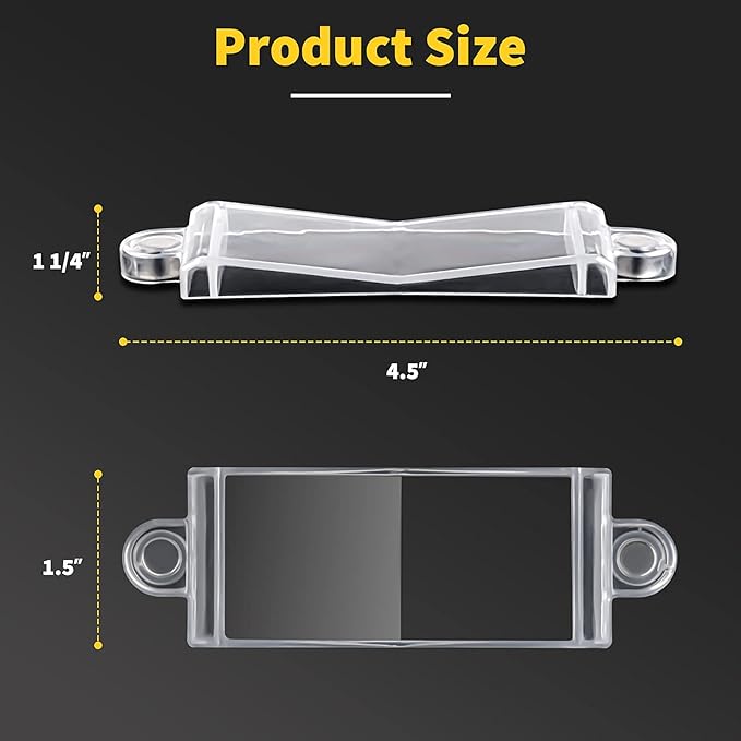 Magnetic Light Switch Guard Cover- PSZEZNZ Light Switch Outlet Covers for Flat Modern Wall Switches-Child Safety Protection(Clear,4 Piece)