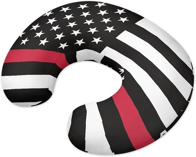 Ameircan Flag Nursing Pillow Detachable Newborn Original Breastfeeding Slipcover Case and Positioner Soft Head Support Protector Cushion Essential with Hidden Zipper Easy to Use
