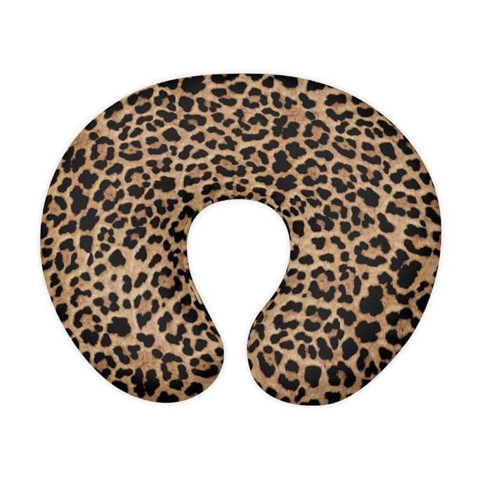 Jeiento Brown Leopard Print Nursing Pillow Covers Stylish Breastfeeding Pillow Slipcover Fits Naked Nursing Pillow for Baby Boy Girl Pillowcase