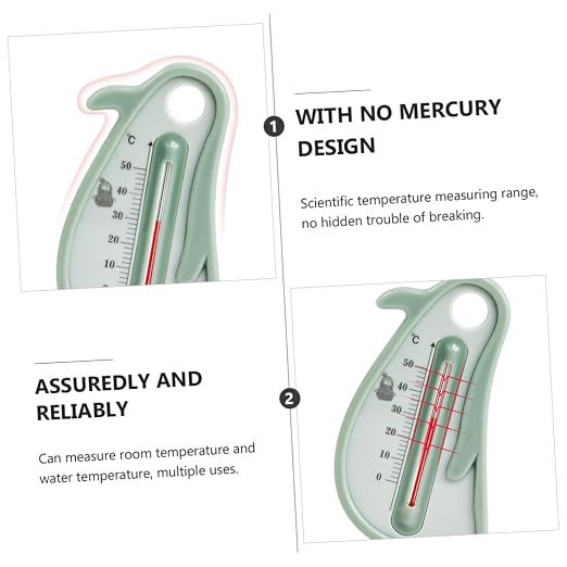 Bath Thermometer Penguin Shaped Water Temperature Monitor for Newborns and, Cartoon Floating Bath for Safe Bathing, Color Random Random Color