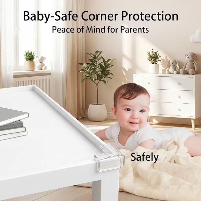 30 Pack Corner Protector for Baby, Clear Corner Protectors, Furniture Corner Guards，Baby Proof Corner Protectors to Cover Sharp Furniture