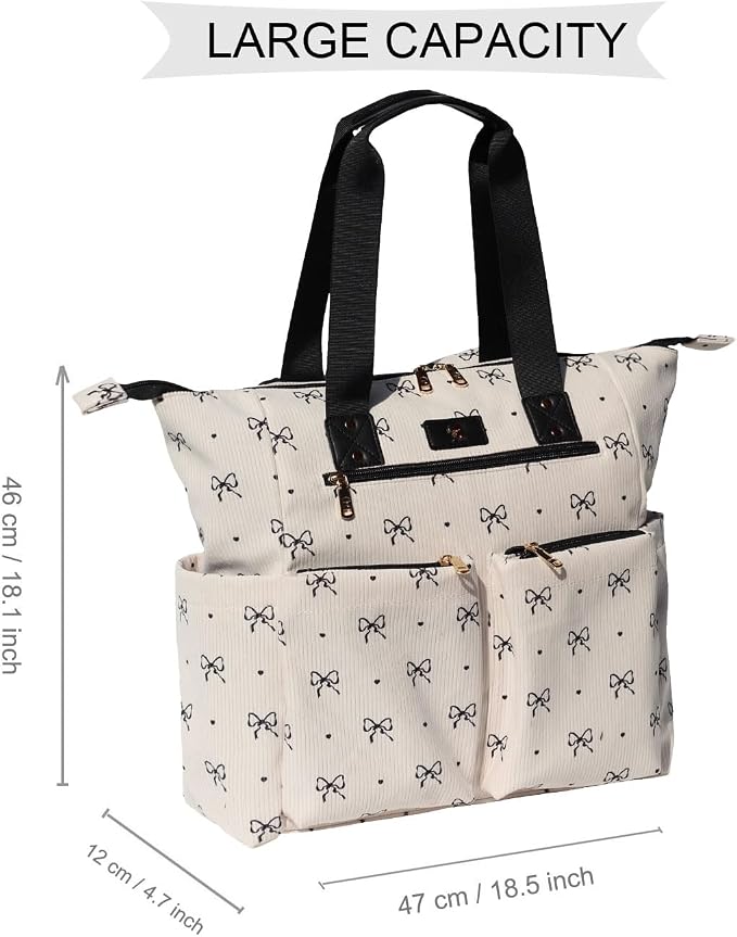 ESVAN Diaper Tote Bag Totepack Backpack 2 in 1 for Women Multifunctional Large Capacity with Insulated Pockets Travel | Multifunctional