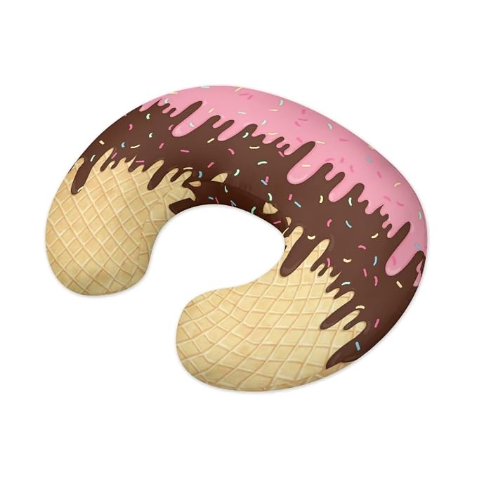 Ice Cream Breast Feeding Nursing Pillow Cover with Hidden Zipper, Breastfeeding Nursing Pillow Slipcovers Super Soft for Breastfeeding Moms