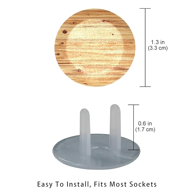 Outlet Covers, Child Safe, Easy Install, Pine Flooring Boards Texture (3)
