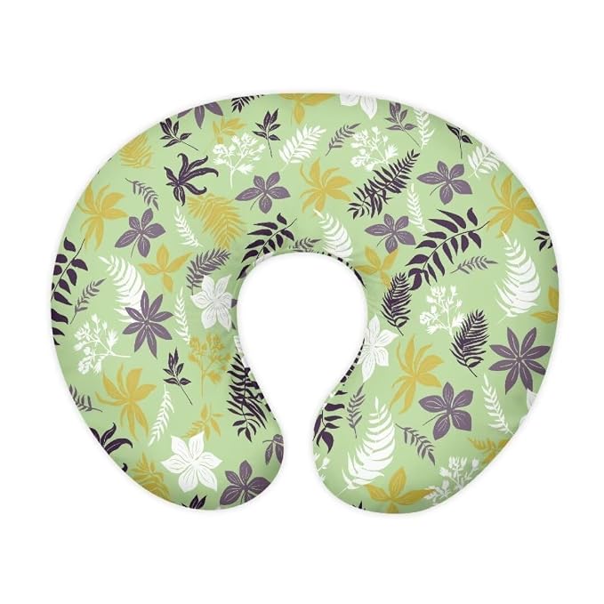 Foliage Baby Nursing Pillow Cover Stretchy Breathable Breastfeeding Pillow Cover Lightweight Neutral Nursing Pillow Case (22"x18"x6")