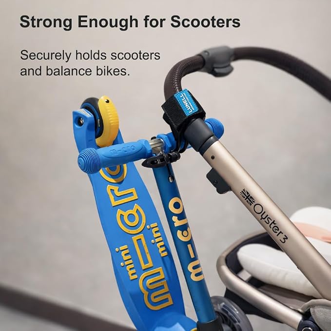 LUNELL Stroller Hook Strap for Kids Scooter and Diaper Bag Universal Stroller Accessory