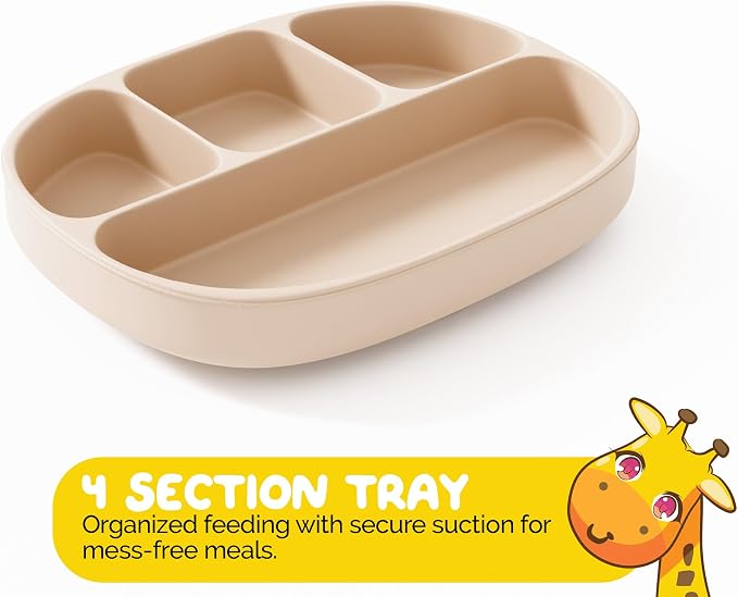 Baby Essentials by Muqee Peeko with BLW Supplies and Kids Feeding Sets - Food Grade Silicone (6 Piece Set)