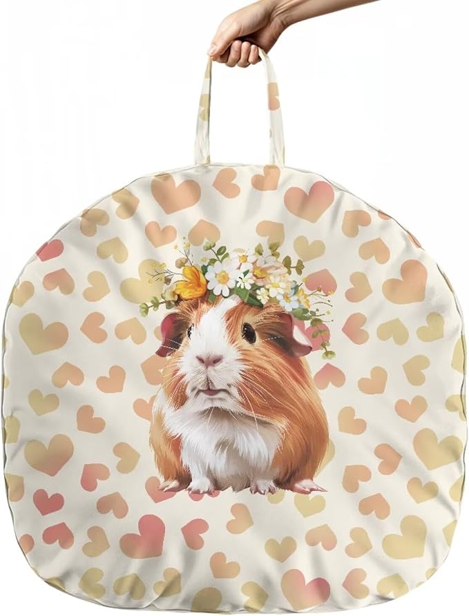Guinea Pig Nursing Pillow Covers for Baby Girl Nursing Pillow Slipcovers for Breastfeeding Moms, Soft and Stretchy Safely Breastfeeding Pillow Cover for Infant Pillow Not Included