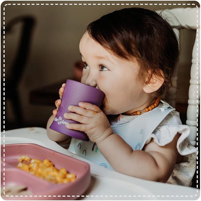 otterlove Silicone Bib ??100% Pure Platinum LFGB Baby Bibs with No Fillers ??Wide Food Catching Pocket ??Easy Clean ??Mess Proof ??Dishwasher Safe ??BPA and Phthalate Free