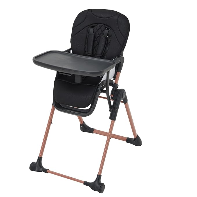 Portable & Foldable 3-in-1 High Chair for Baby, Adjustable Feeding Chair with Double Removable Trays, Compact Travel High Chair, Convertible Toddler Chair for 6-36 Months