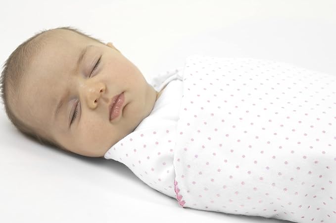 SwaddleDesigns Large Receiving Blanket, Ultimate Swaddle for Baby Boys, Girls, Softest US Cotton Flannel, Best Shower Gift, MADE in USA, Pink Big Dots, Mom’s Choice Winner,Pink, White,42 x 42 Inch,SD-356P