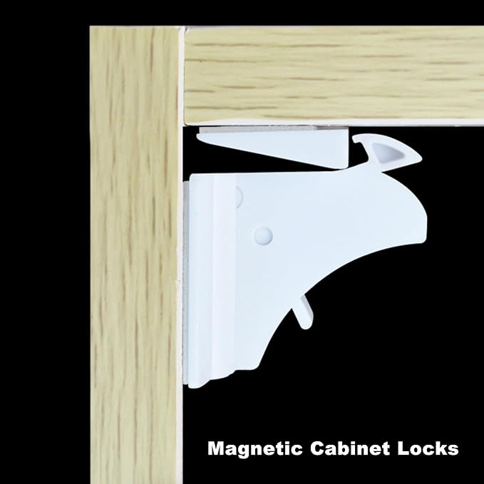 Fariita 1 Pack Baby Magnetic Cabinet Lock ??Invisible Child Safety Drawer Lock, Baby Proofing, Childproof Magnetic Cabinet Lock for Baby Safety
