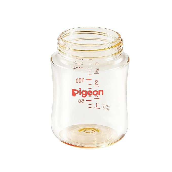 Pigeon PPSU Baby Bottle Replacement Body ??5.4 oz/160 ml, Wide Neck, Heat-Resistant, Drop-Proof, Durable, Easy to Clean, Perfect for Newborns, 1 Pack