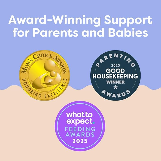 Boppy Nursing Pillow - Firm, Ergonomic U-Shaped Bottle and Breastfeeding Pillow with High Lift for Comfort and Support, Spacious Surface - Neutral Plants and Animals