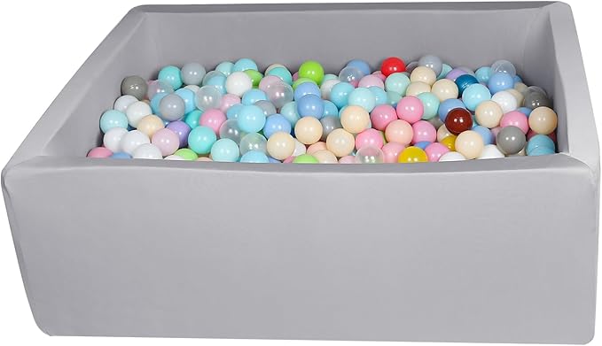 Foam Ball Pit for Kid, Kids Soft Ball Pit,Kiddie Balls PoolIdeal Gift Toys for Children, Rectangle, 40 Inch