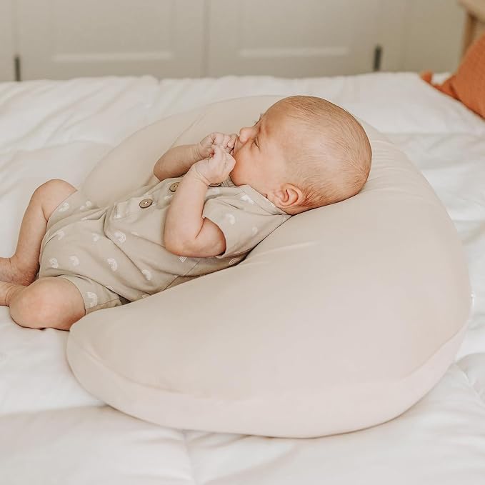 2 Pack Stretchy Nursing Pillow Covers Ultra Soft Slipcovers for Breastfeeding for Baby Girls Boys, Feeding Pillow Cover Fits Standard Infant Support Pillows Positioners Nursing Pillow Case