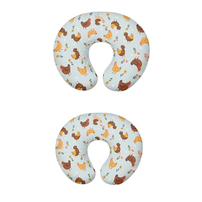 Cute Chicken Nursing Pillow Cover Ultra Soft Comfortable Newborn Nursing Pillow Case Washable and Easy to Clean
