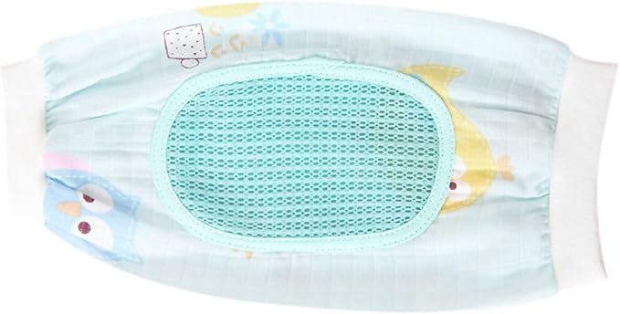 Baby Breastfeeding Arm Pillow Sweat Absorbent Cervical Spine Protection for Infant 0-12 Months Gauze Material (Yellow) (Green)