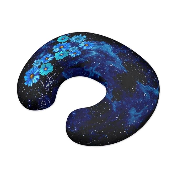 Blue Daisy Nursing Pillow Cover, Removable Nursing Covers for Breastfeeding Pillows Ultra Soft Comfortable Slipcover for Baby Boy and Girls