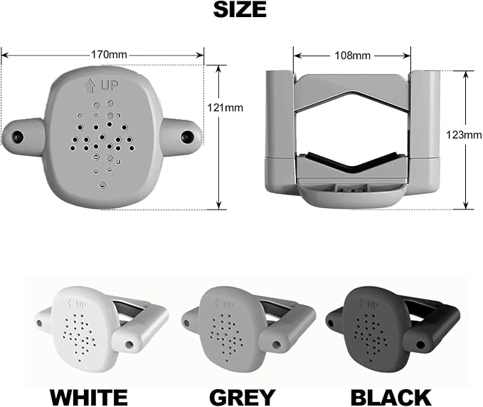 2SET,Stairway Baby Gate Mounting Kit, No-Drill Banister Adapter – Fits Posts 1.5" to 3.5" Wide, Universal Adapter for Pressure or Hardware-Mounted Gates