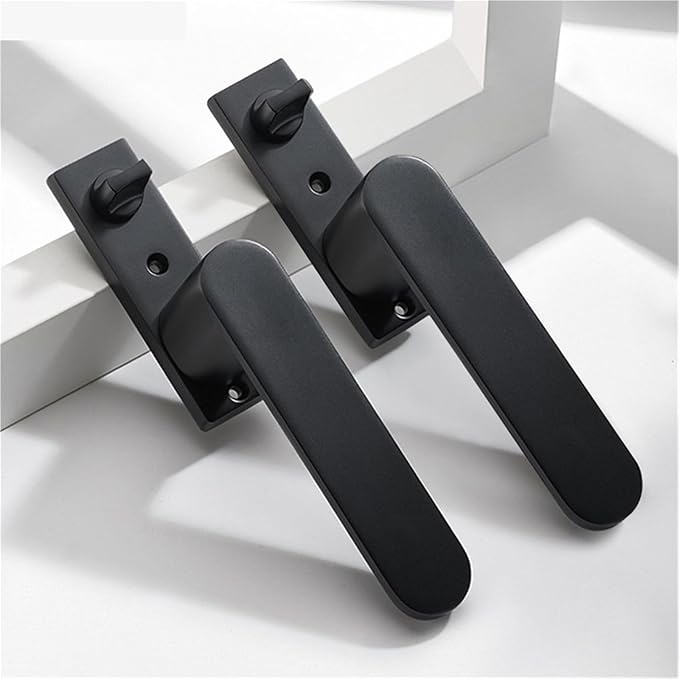 Zinc Alloy Room Wooden Door Lock Bedroom Magnetic Indoor Handle Locks Toilet Door Universal Household Mechanical Locks 1Pcs