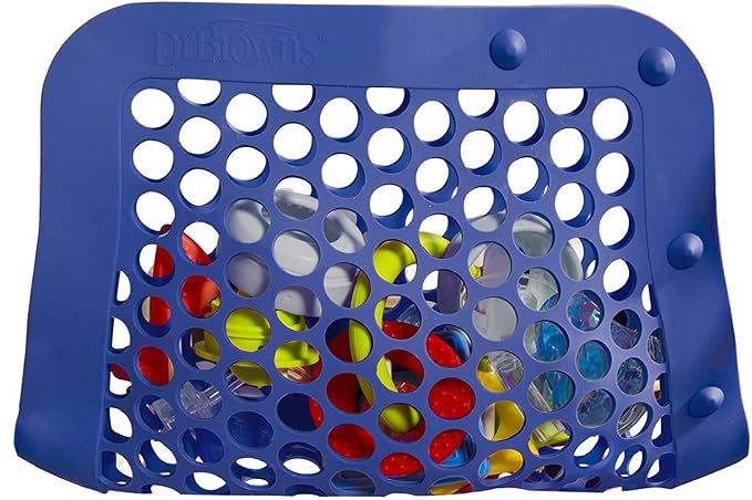 Dr. Brown's Universal Baby Bottle and Accessory Drying Rack with Dishwasher Basket and Dishwasher Bag, for Standard Parts