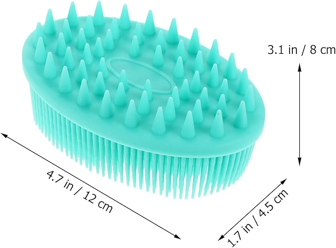 HEALLILY Silicone Body Bath Brush Cap Brush Soft Hair Massage Brush Hair Scalp Massager for Newborns Toddlers Kids Shower