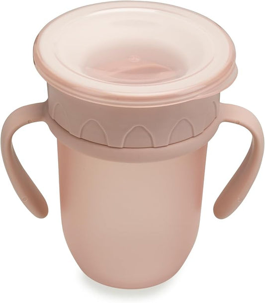 nouka All Around Cup | Leak Proof and Easy Grip | Removable Handles | Soft Blush