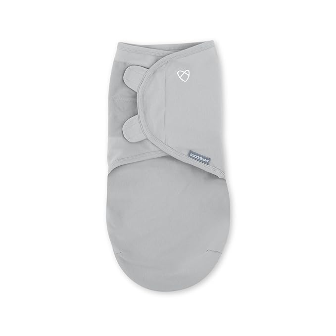 SwaddleMe by Ingenuity Original Swaddle, 100% Cotton, Improves Sleep & Calms Startle Reflex, 0-3 Months, 1.0 TOG, 3-Pack, Baby Swaddle Blanket - Criss Cross