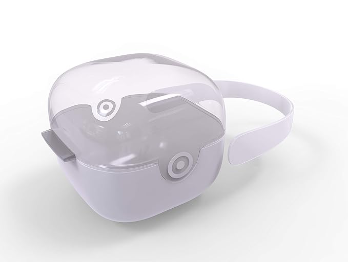 purifyou BPA-Free baby pacifier holder & Nipple Shield Cases - Set of 3 Clear Pacifier case for diaper bag & Stroller - Pacifier Box for Travel - Keeps Baby?™s Binkies Clean and Accessible