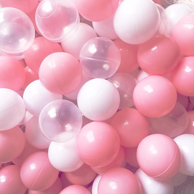 200/500/1000/2000 Count Soft Plastic Ball Pits Balls Colorful Play Pits Balls for Pet Dogs Ball Pits 2.2" Large Phthalate Free Bpa Free Balls for Toddlers 1-3 Baby Kids