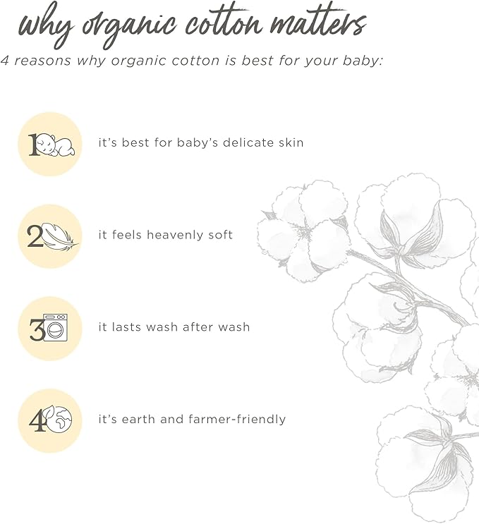Burt's Bees Baby - Hooded Towels, Absorbent Knit Terry, Super Soft Single Ply, 100% Organic Cotton
