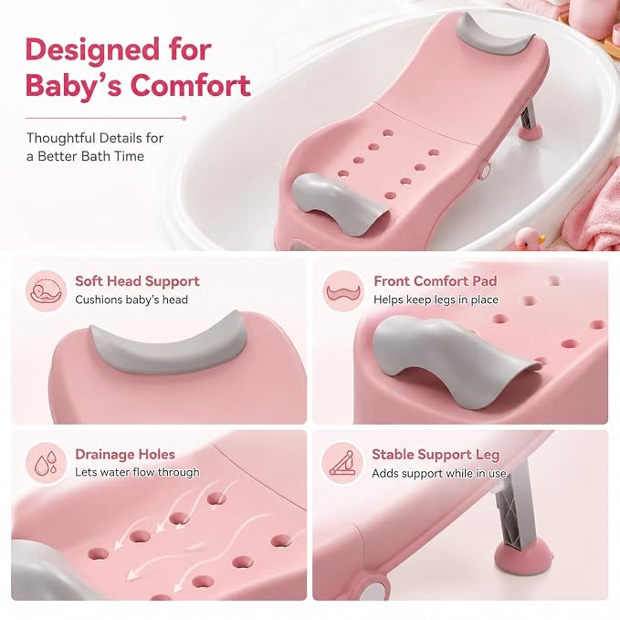 Adjustable Children's Shampoo Chair, Hair Washing Station for Kids Children's Shower Seat, Hair Wash Basin is Suitable for 0-5 Years Old Bath seat Bathtub Household Design