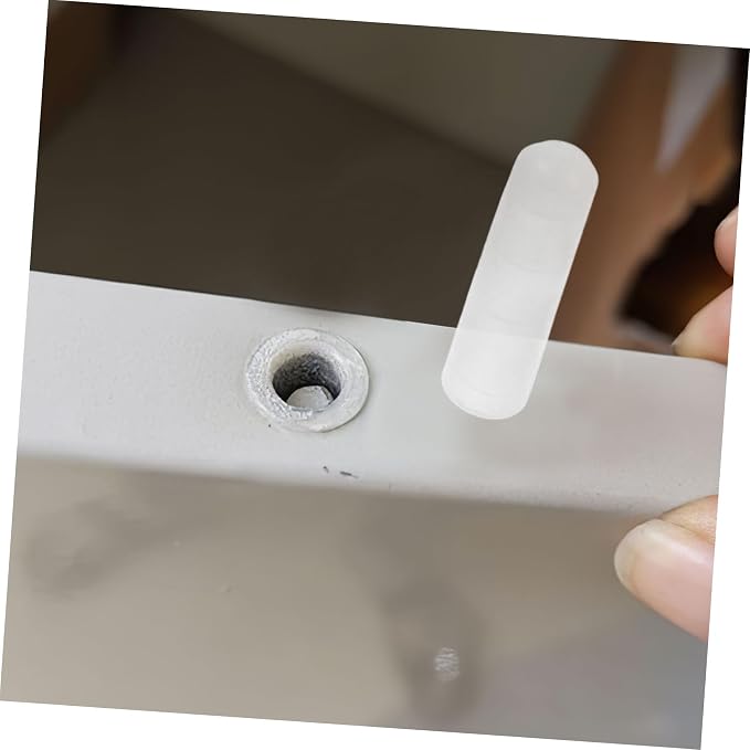 Homoyoyo 30pcs Lock Sleeve Rod Sleeves for Cabinets Dresser and Wardrobe Safety Versatile Storage for Home Office and School