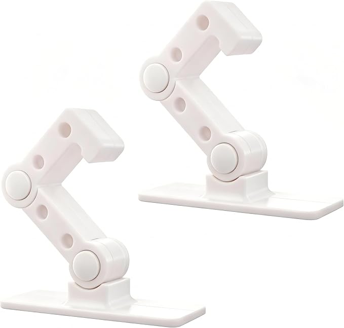 Child Proof Door Lever Lock 2-Pack - Adjustable Baby Proofing Lock for Door Handles & Cabinets, No-Drill Adhesive, Easy for Adults, Hard for Toddlers & Pets