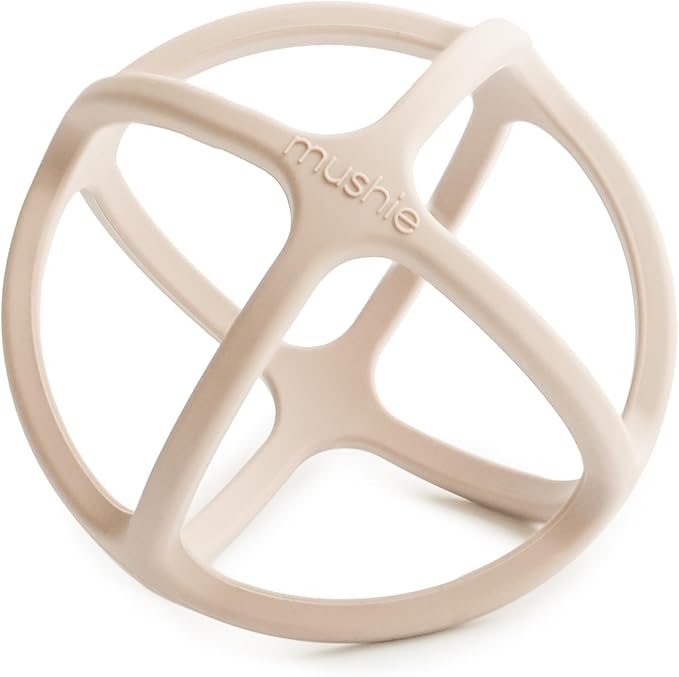 mushie Silicone Baby Teether Ball Toy (Shifting Sand)