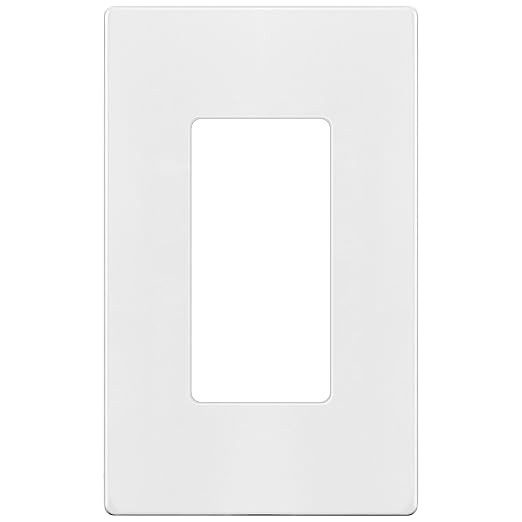 ENERLITES Screwless Decorator Wall Plates Child Safe Outlet Covers, Size 1-Gang 4.68" H x 2.93??L, Unbreakable Polycarbonate Thermoplastic, SI8831-W, Glossy, White