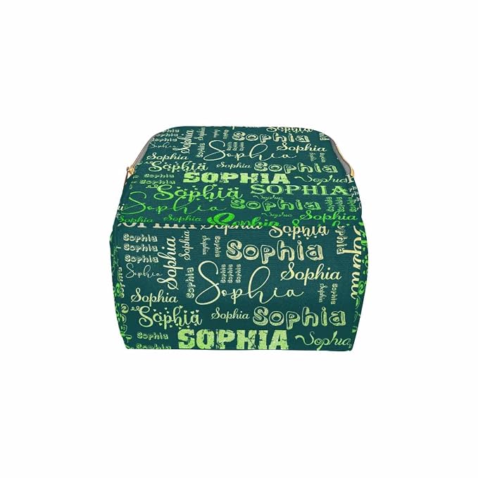 InterestPrint Custom Name Diaper Bag Personalized Dark Green Gradient Logo Text Nappy Bags Customized Signature Diapering Bag Casual Daypack Travel Backpack Shoulder Bag for Hiking Camping Work