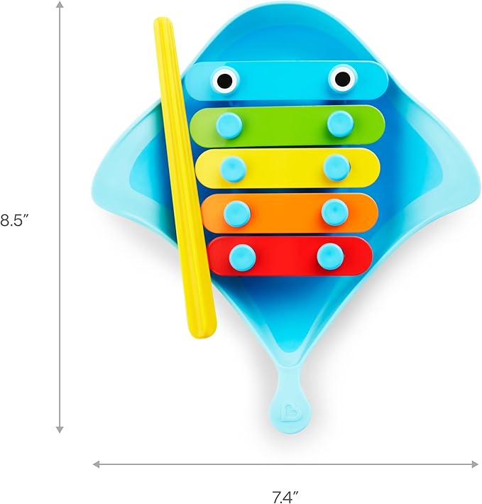 Munchkin® Bath Beats??Bath Toy, Musical Set Includes Xylophone, Bath Drum & Shakers, Fun for Babies, Toddlers and Kids