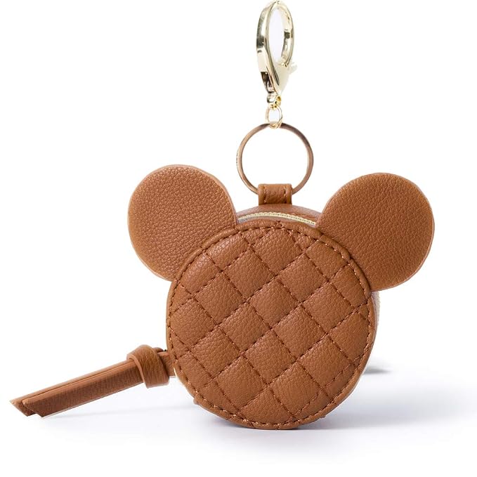 Mini Diaper Bag Backpack Leather Diaper Bag with Pacifier Holder Case Bundle