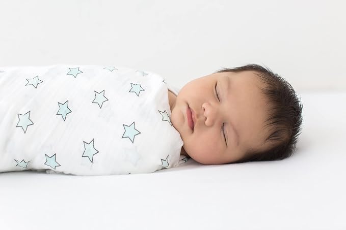 SwaddleDesigns Marquisette Receiving Swaddle Blanket for Baby Boys & Girls, Soft Premium Cotton Muslin, Best Shower Gift, Soft Black Bubble Dots