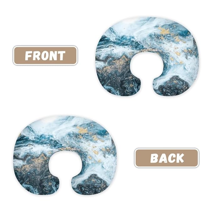 Blue Marble Nursing Pillow Cover, Premium Quality Soft Breast Feeding Pillow Covers Great for Breastfeeding Moms